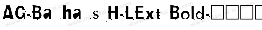 AG-Bauhaus_H-LExt Bold字体转换